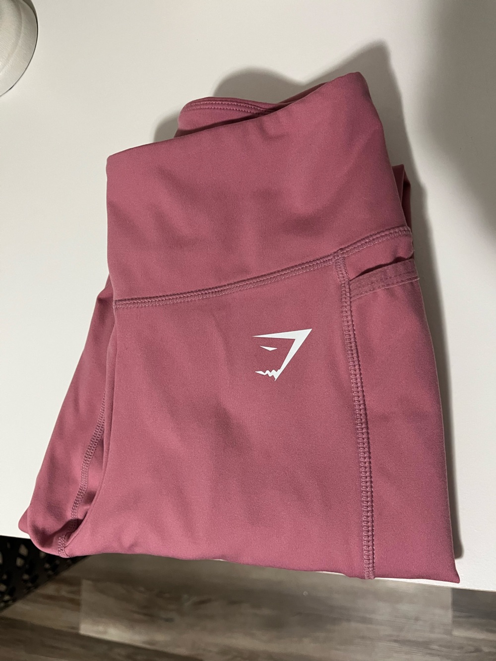 Gymshark Mauve Pink High-Waist Logo Leggings